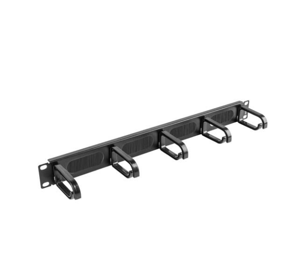 Lanberg Organizer kabli Typ B 19" 1U szczotkowy (czarny) - 458037 - zdjęcie 3